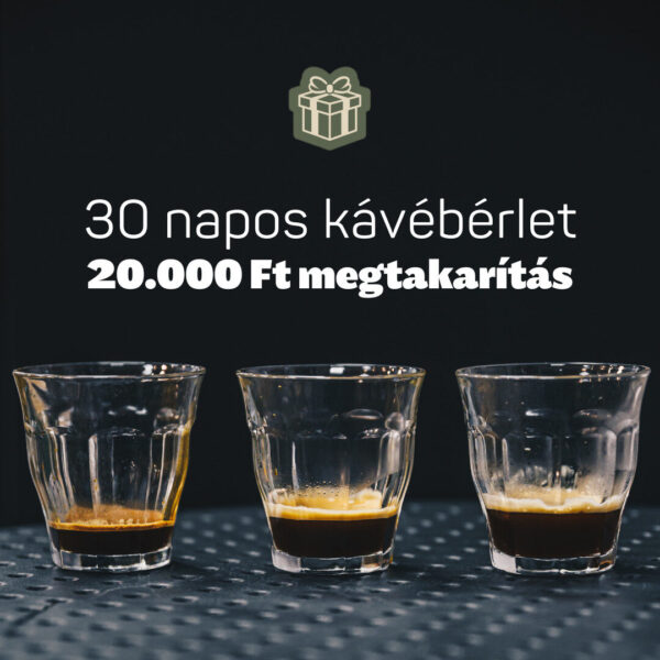 30 napos kávébérlet